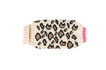 Leopard Print Dog Sweater flat back