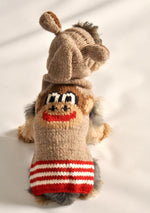 MONKEY HOODIE - BACK dog sweater