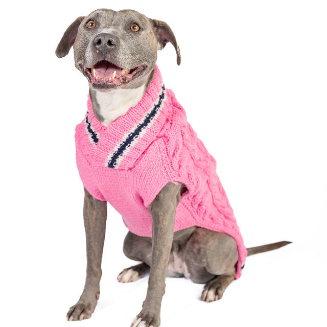 Preppy Pink Cable Knit