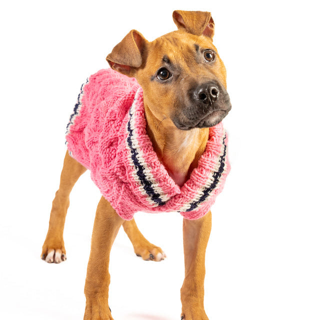 Preppy Pink Cable Knit