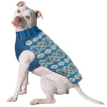 alpaca teal Fairisle dog sweater XL 600x600