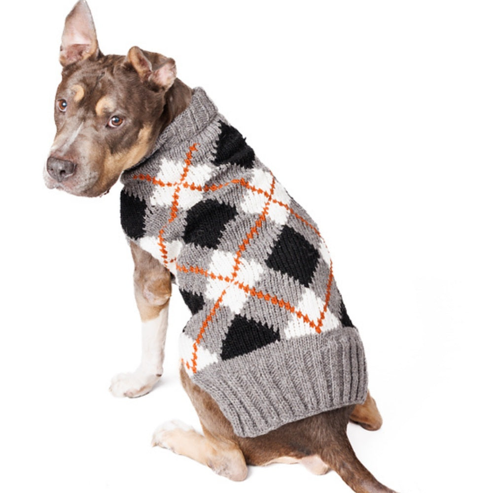 Alpaca Argyle Wool Dog Sweater