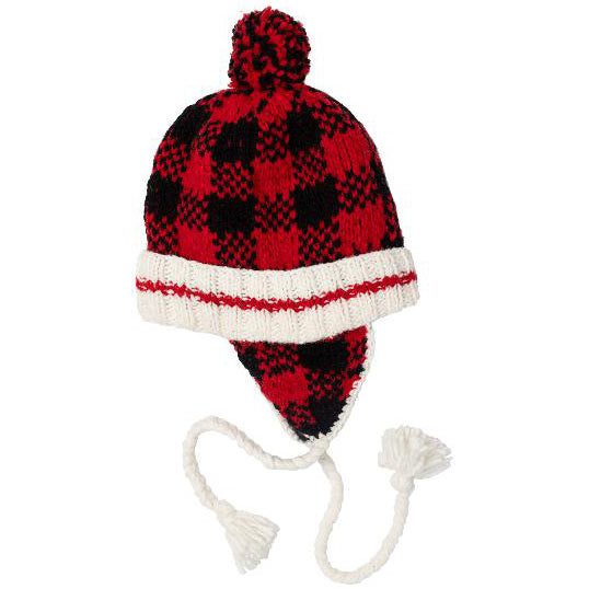 Black & Red checkered buffalo plaid hat