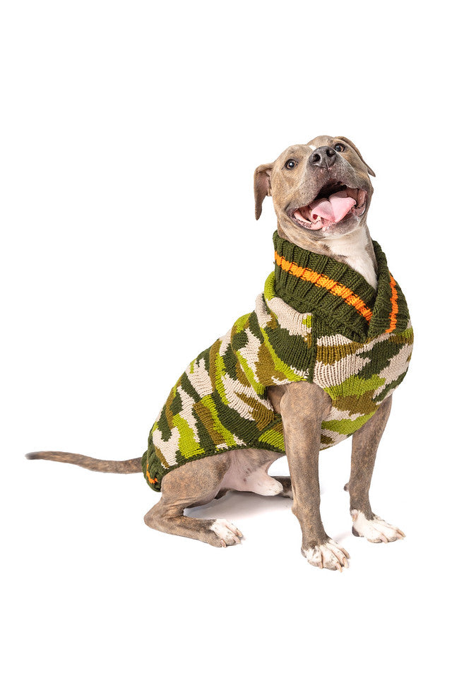 Camo dog sweater XXL full