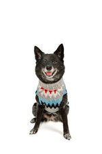 Gray Chevron Dog Sweater XL