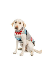 Gray Chevron Dog Sweater XXL