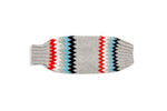 Gray Chevron Dog Sweater flat