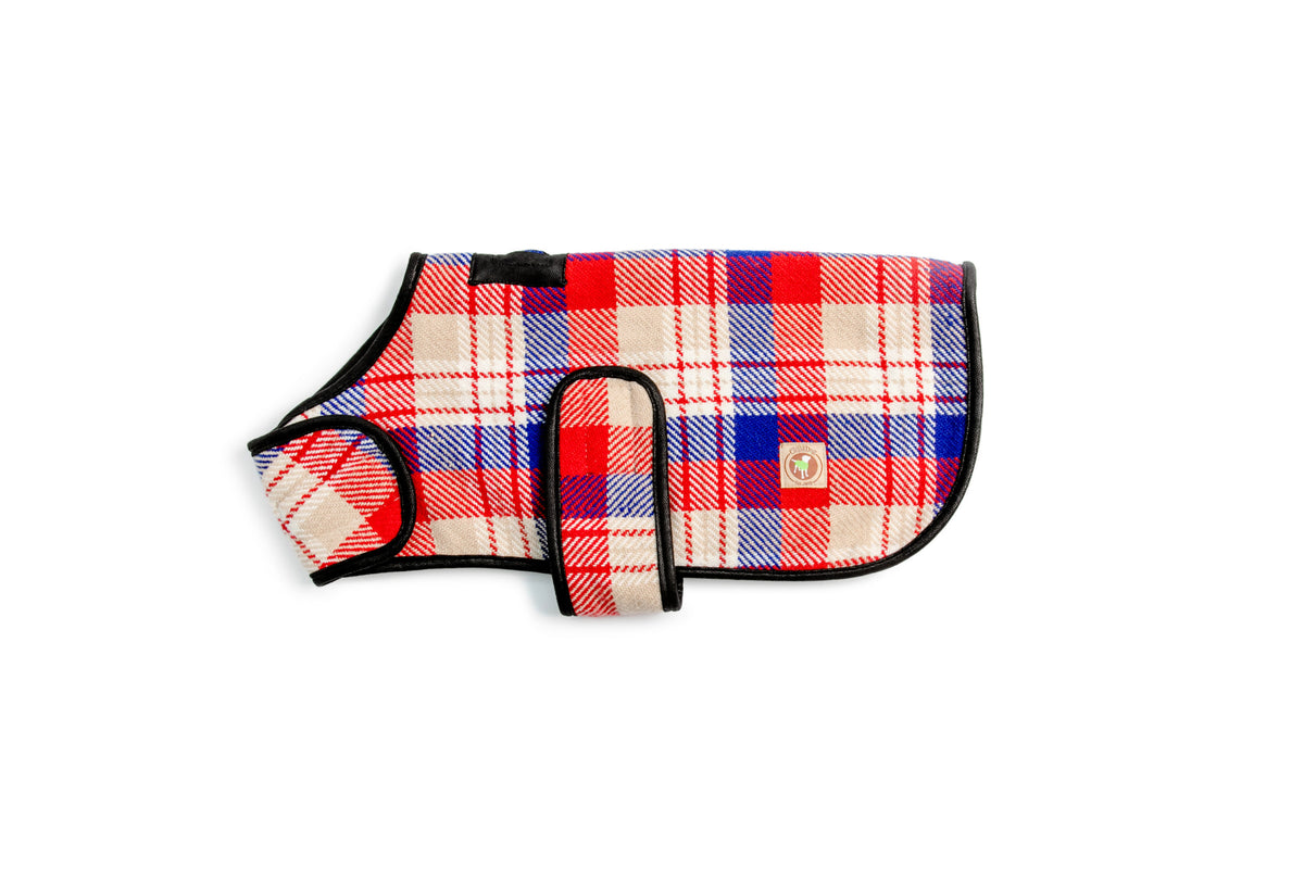 Red Field Dog Blanket Coat flat