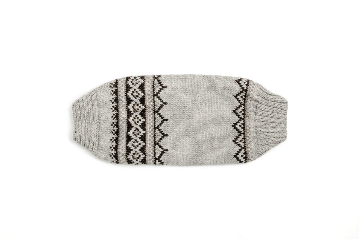Alpaca Smokey Wyatt Dog Sweater flat