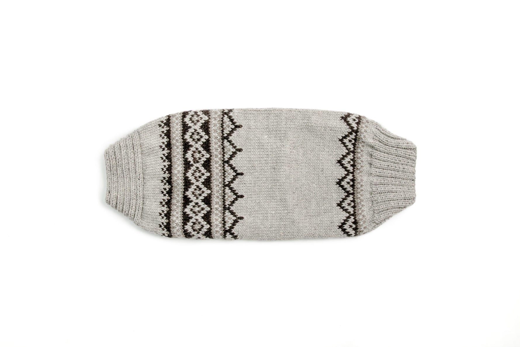 Alpaca Smokey Wyatt Dog Sweater flat