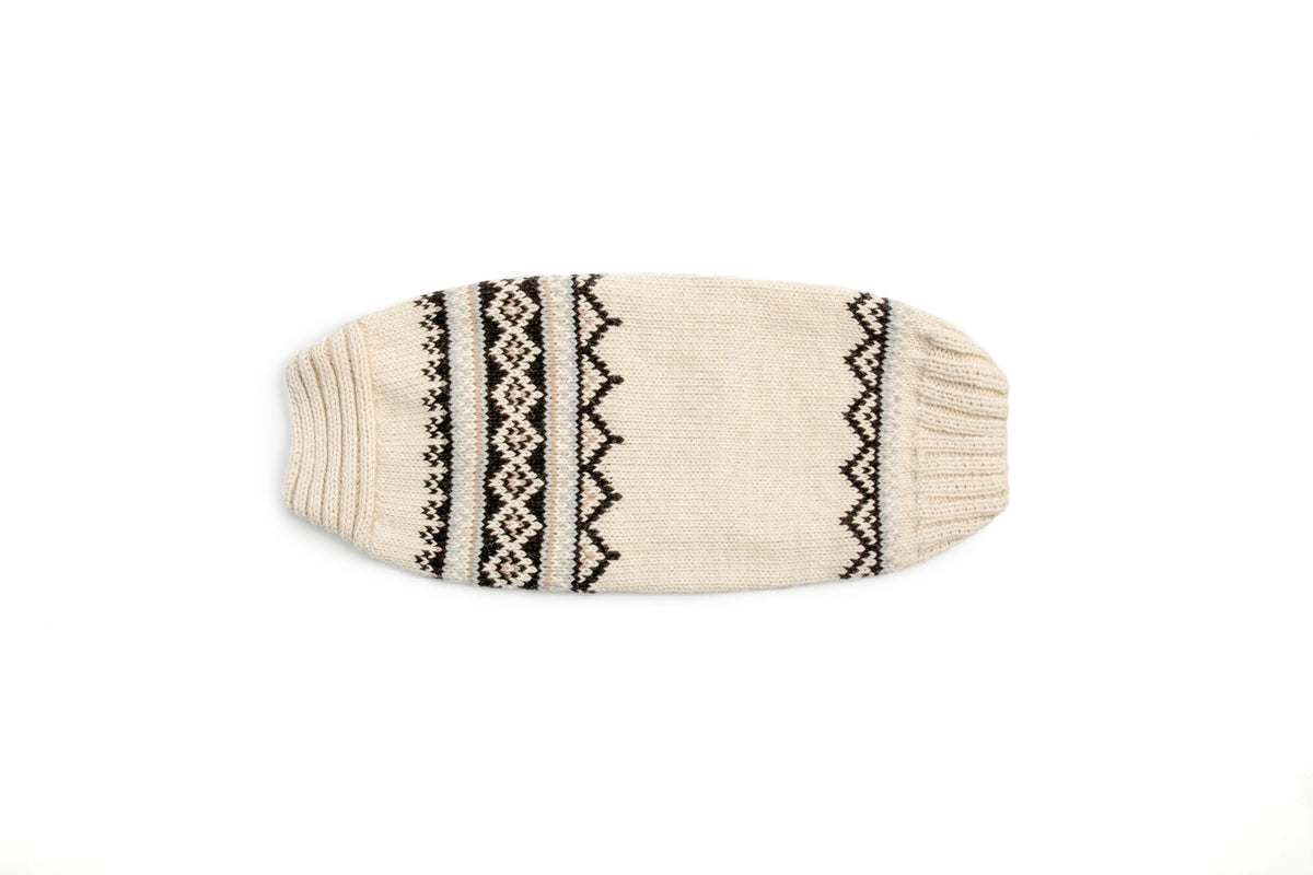 Alpaca Cream Wyatt Dog Sweater flat