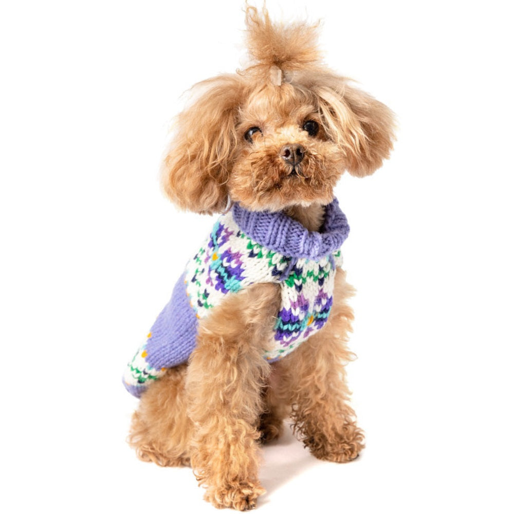 Lavender Flowers dog sweater