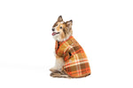 Rust Plaid Dog Coat - large - full product