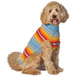 Turquoise serape dog sweater