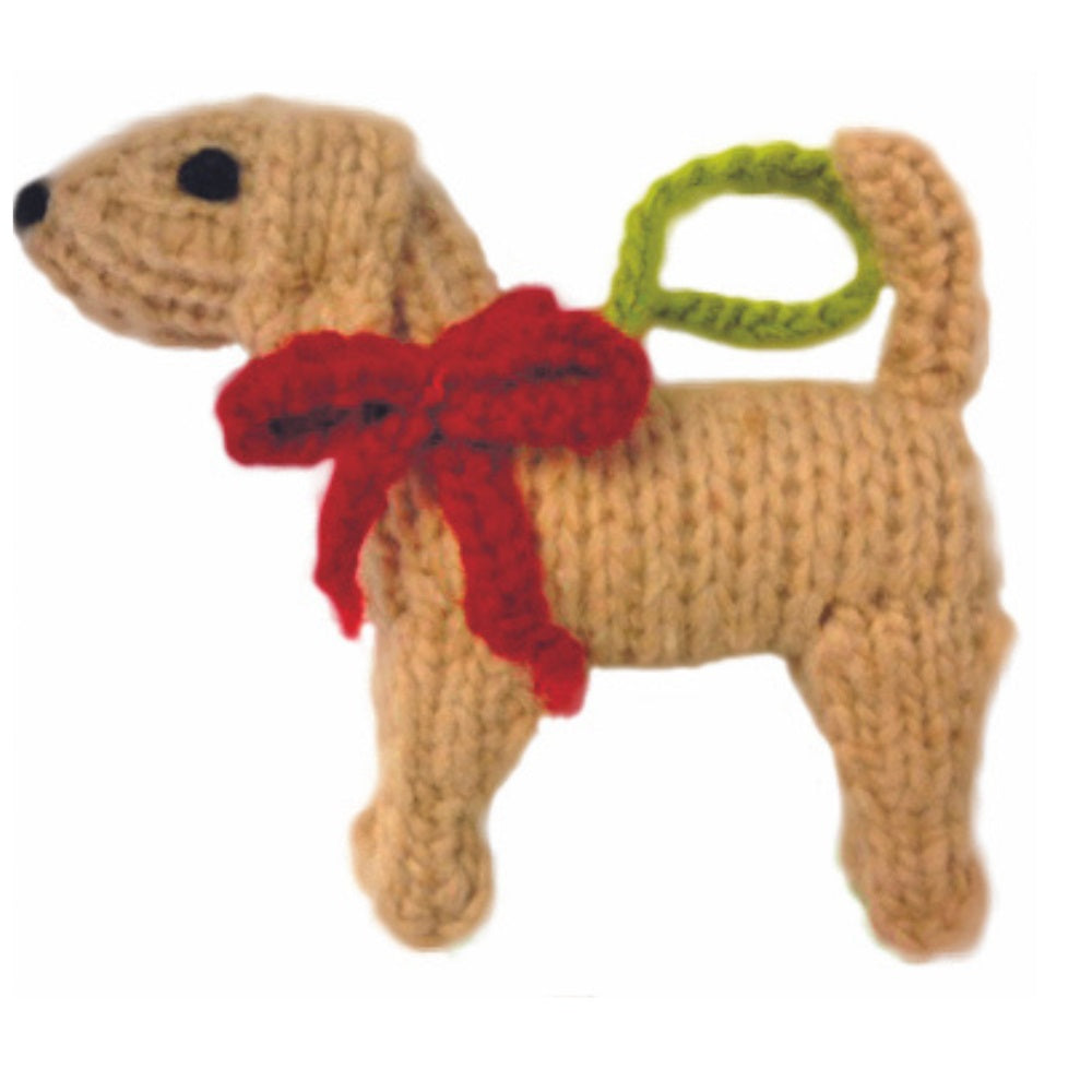 Yellow Lab dog ornament