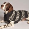 GREY DIAMONDS dog sweater