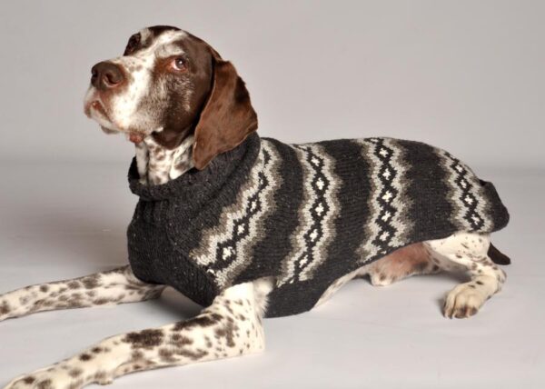 GREY DIAMONDS dog sweater