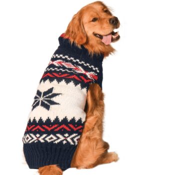 Navy Vail dog sweater