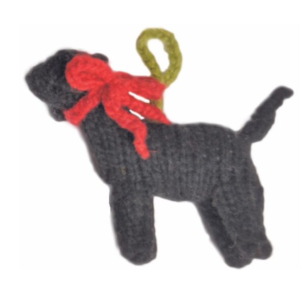 black lab dog ornament