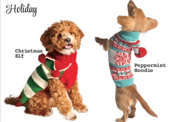 HOLIDAY dog sweaters banner