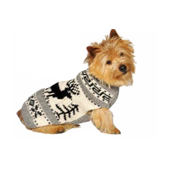 REINDEER SHAWL dog sweater