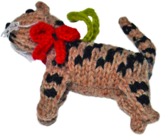 BROWN TABBY Cat Ornament