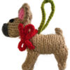 Louisville Cardinals French Bulldog Wearing Sweater Ornament