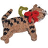 Brown tabby cat ornament