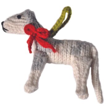 greyhound dog ornament