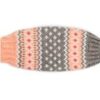 Peach Fairisle Dog Sweater flat