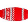 Red Nordic Wool Dog Sweater flat