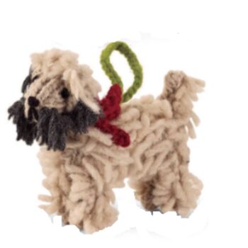 Wheaten Terrier dog ornament