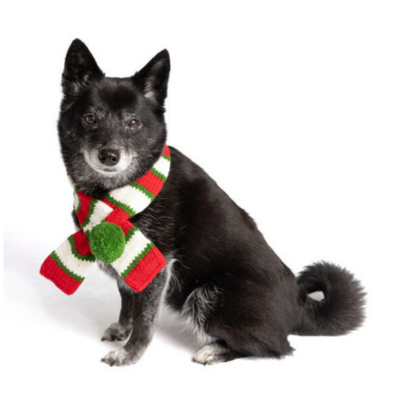 Christmas dog scarf