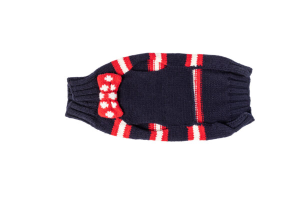 Bow Tie Dog Sweater Flat Front