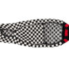 Black & White Checkerboard Hoodie Wool Dog Sweater - small - full product inside view