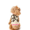 Leopard Print Dog Sweater back