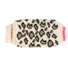 Leopard Print Dog Sweater flat back