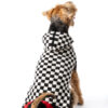 Checkerboard Hoodie dog sweater L back