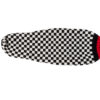 Black & White Checkerboard Hoodie Wool Dog Sweater - small - full product back view