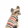 Bentley Alpaca Tan Stripe Dog Sweater- product back