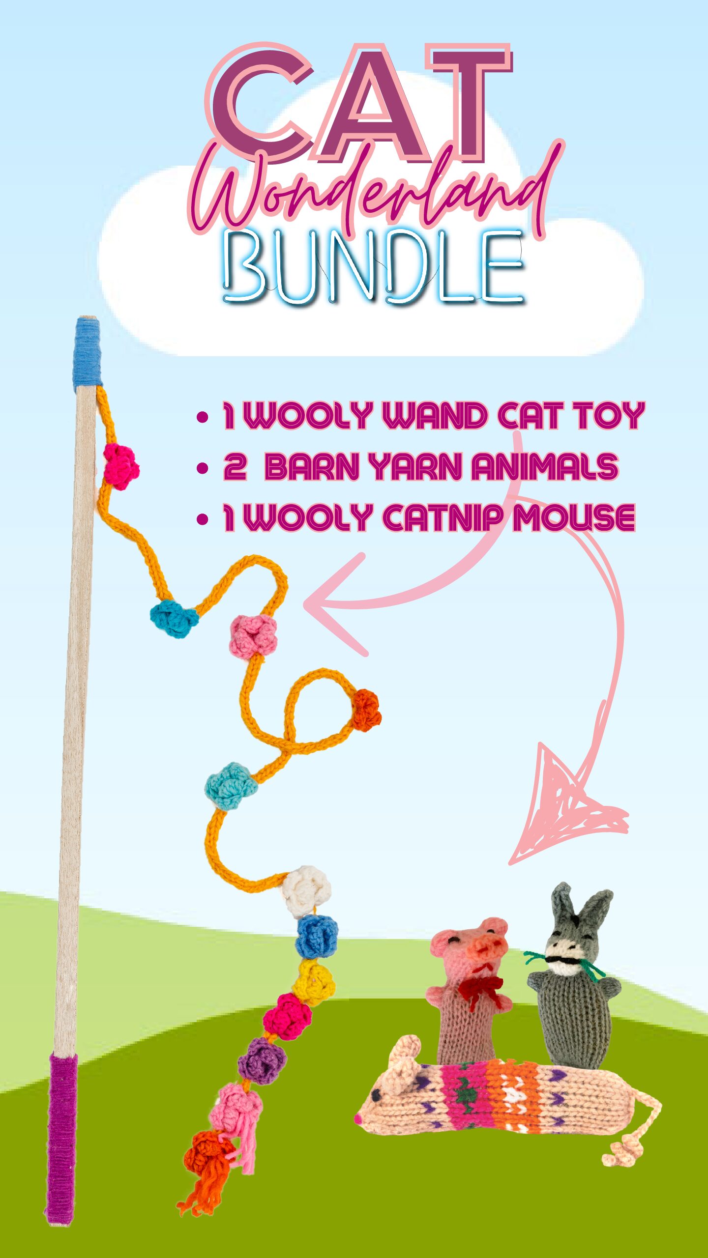 The Cat Toy Wonderland Catnip Bundle Chilly Dog