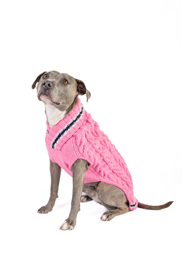 Preppy Pink Cable Knit - Image 3