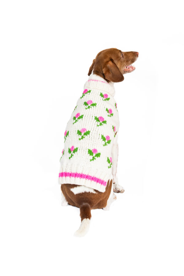 Rose Bud Dog Sweater - Image 10