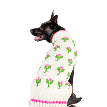 Rose Bud Dog Sweater